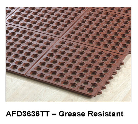 Anti-Fatigue Mat Modular Interlocking - Red
