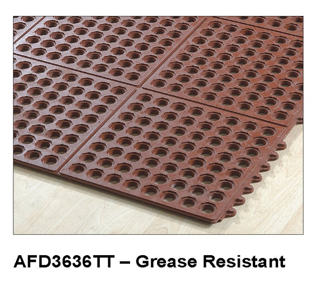Anti-Fatigue Mat Modular Interlocking - Red