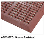 Anti-Fatigue Beveled Edge Mat - Premium Red