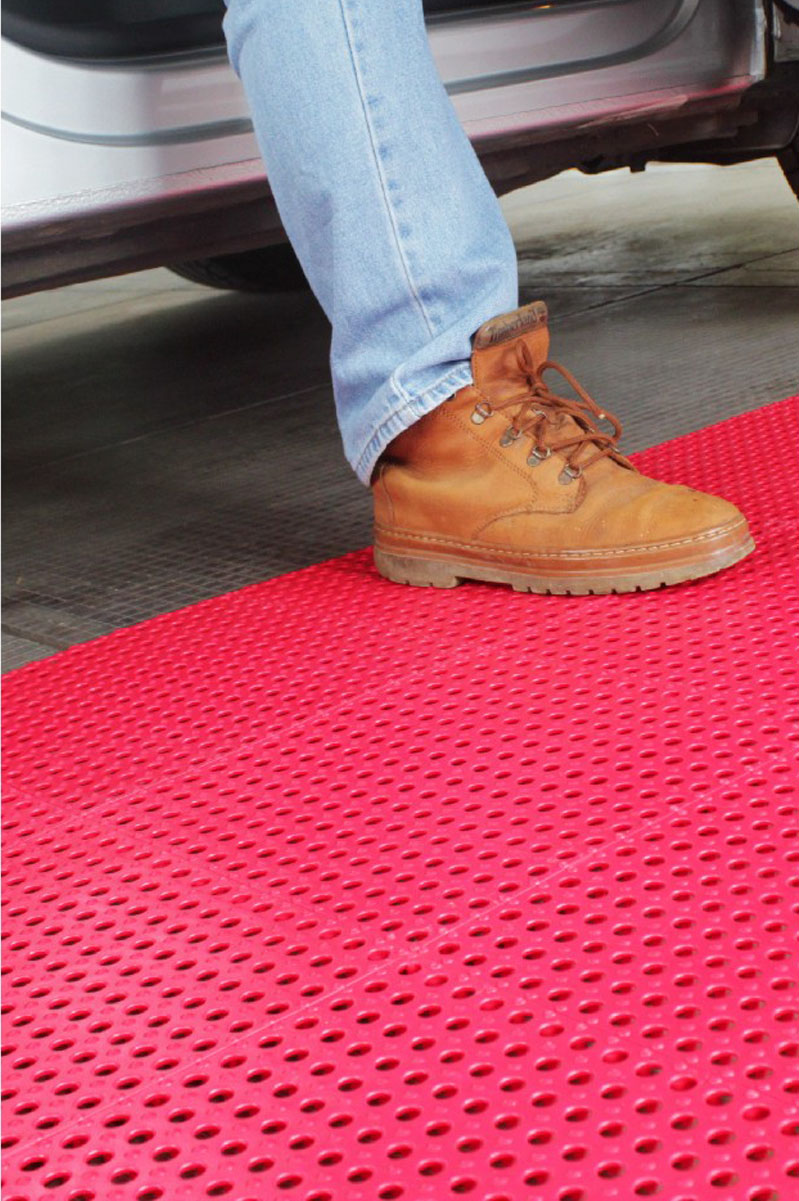 Interlocking Wet Area Tiles - garage application