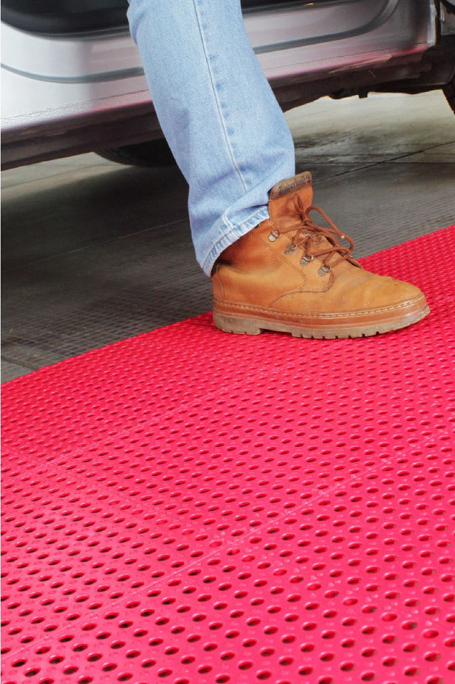 Interlocking Wet Area Tiles - garage application